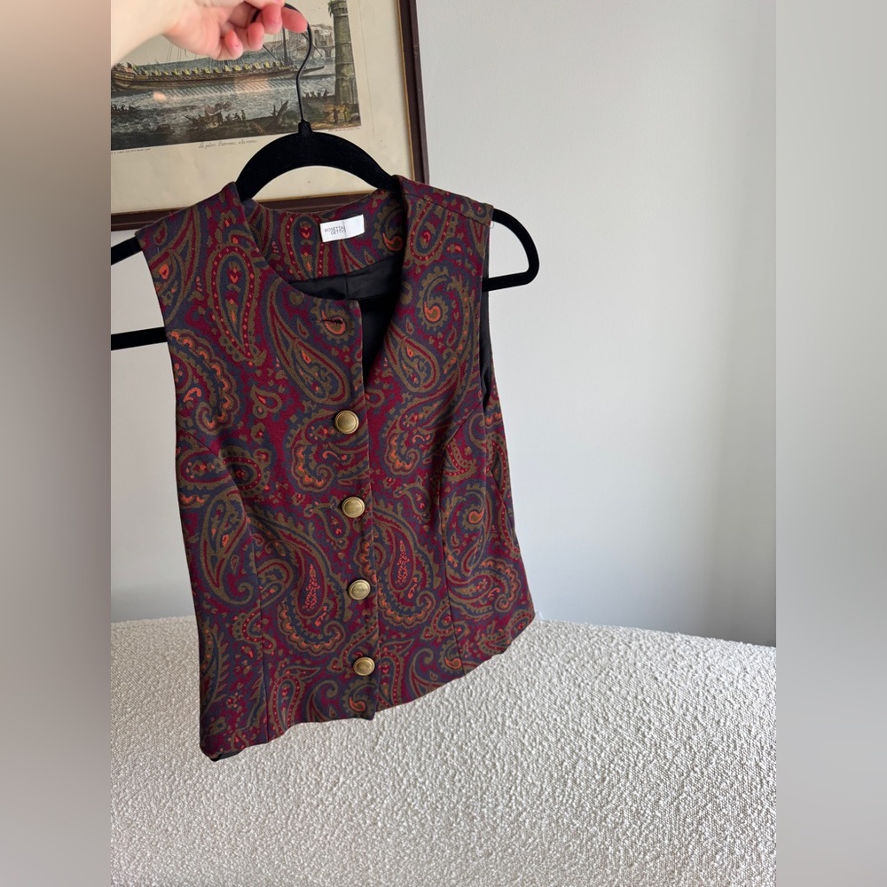 Rosetta Getty paisley vest